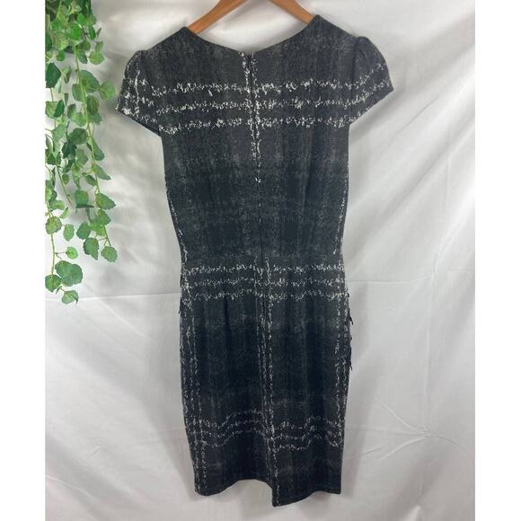 Betsey Johnson Lace Plaid Short Sleeve Sheath Dress 4 - Picture 6 of 7